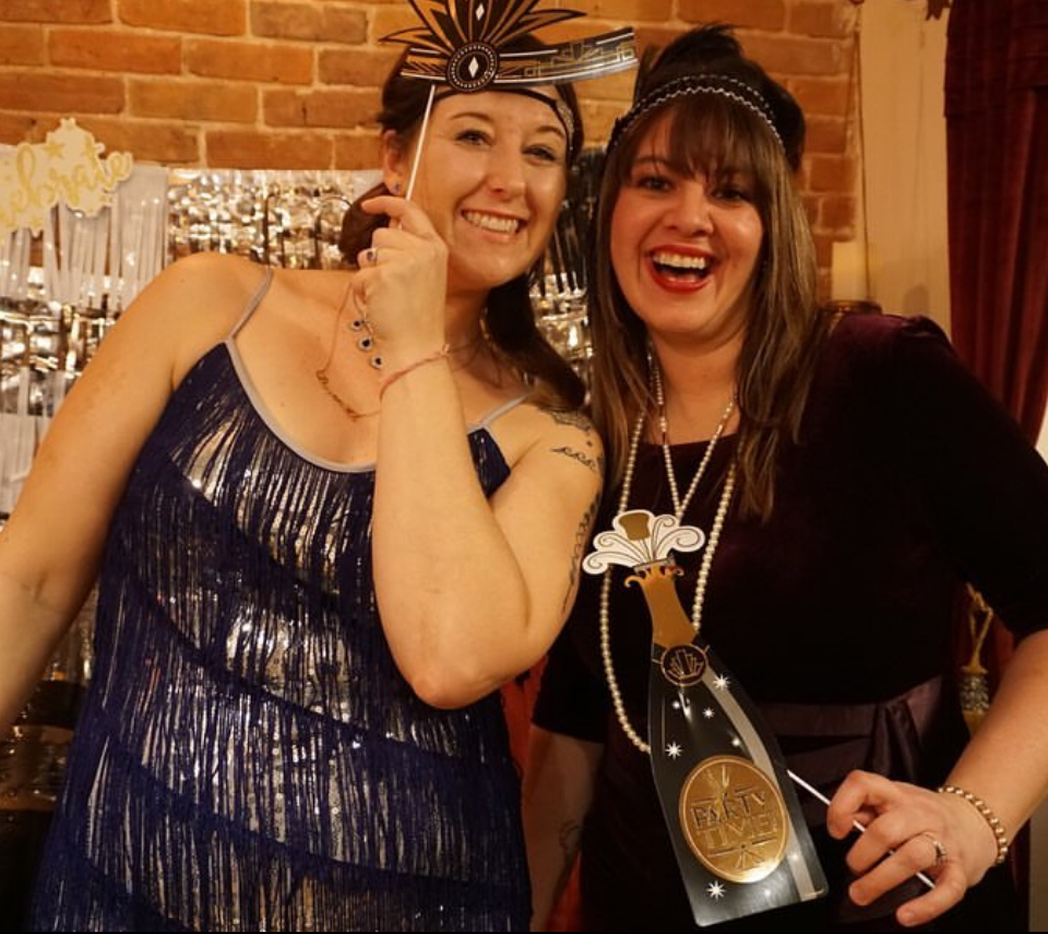 Bekki Martin and Leigh Clements at The Speakcheasy, NYE 2020